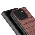 thumbnail image 4 of Allytechgroup Crocodile Print Back Case for Google Pixel 9 Pro Fold, Stylish Cover Slim Fit Shockproof Anti-Scratch Drop Protection Shockproof Phone Case for Google Pixel 9 Pro Fold, Coffee, 4 of 5