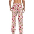 thumbnail image 2 of Top-kevin Multi- Valentines Monkey Pajama Pants for Men PJs Bottoms Sleep Lounge Pants with Pockets, S M L XL XXL, 2 of 13