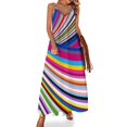 thumbnail image 1 of Vestido sin mangas con banderas del orgullo, vestido de cumpleaños para mujer, vestido de invitada de boda , falda de verano para mujer, 1 of 7