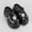 black, variant on Women Fashion High Heel White Flower Silver Chain EVA Clogs 10cm Height Increase Thick Sole Summer Outdoor Slippers