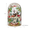 thumbnail image 3 of Maison Concepts Christmas Crackled Glass Dome With Led Winter Village (4.75L X 4.75W X 7.1H), 3 of 3