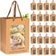 thumbnail image 1 of Paquete de 20 Bolsas de Regalo Kraft con Ventana Transparente, Asas de Cuerda, Ideal para Fiestas, Bodas, Cumpleaños y Envoltura de Regalos (Marrón), 1 of 4