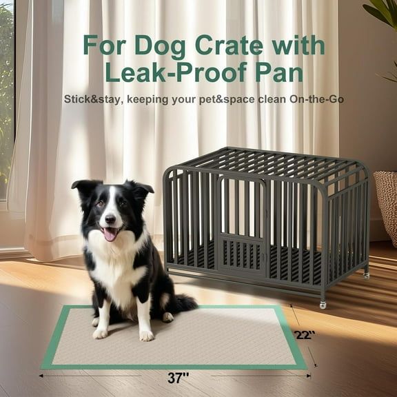 Large Dog Pee Pads 22x37" 30 Count with Adhesive, Leak Proof Training Bed for Puppies, Cats, Rabbits