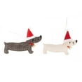 thumbnail image 2 of Colgantes Navideños Dachshund Sunnimix Blanco y Gris, 2 of 7