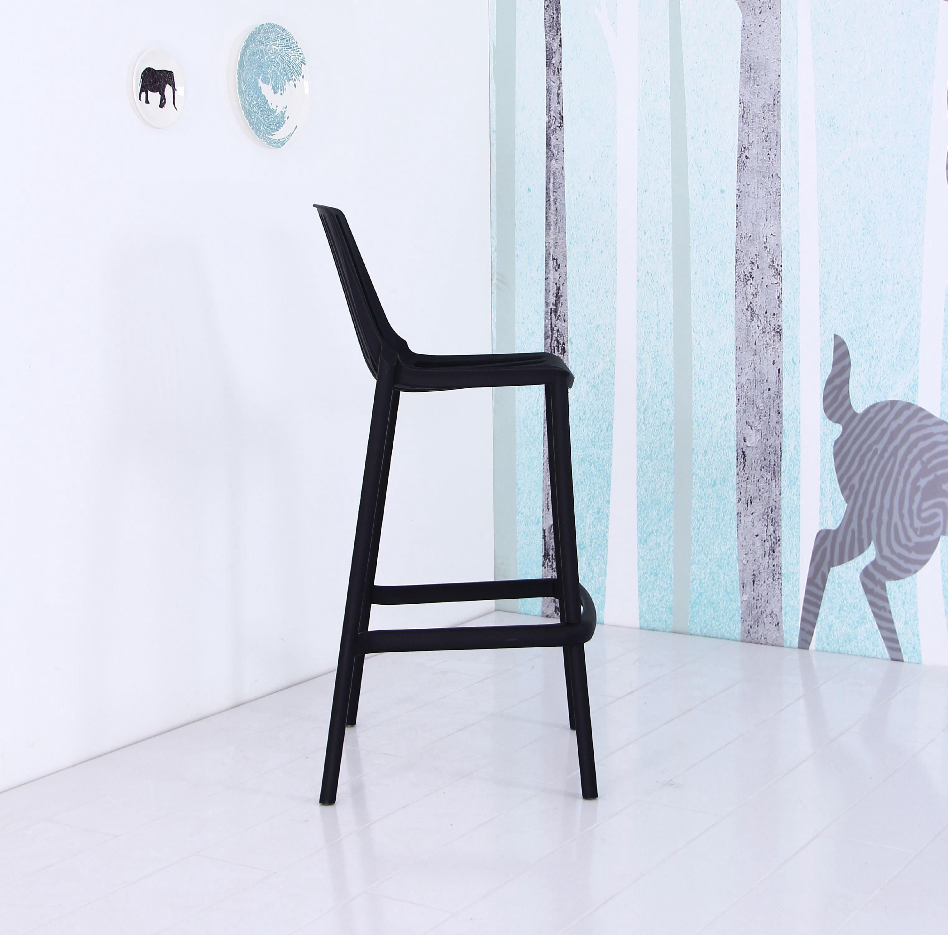 Brenna Plastic 29.5" Bar Stool