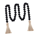 thumbnail image 4 of Cuentas de madera con borlas para decoración del hogar, cuentas de oración con borlas de 100 cm Negro, 4 of 8