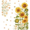 thumbnail image 1 of Wosthever Pegatinas de pared de girasoles, pegatinas de papel tapiz extraíbles de hojas verdes, póster, pegatina para ventana, decoración del Decoración del hogar, 1 of 6