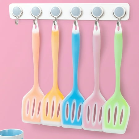 

Hadanceo Food Grade Silicone Slotted Turner Nonstick Hollow Design Kitchen Utensils Spatula for Cooking
