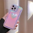 thumbnail image 2 of Funda para iPhone 14 Pro con decoración de corazón rosa láser, Sunny Multi, 2 of 5