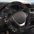thumbnail image 3 of Lsque Two Bottles Of Red And White Wine Ultra Soft Car Steering Wheel Cover for Women, Standard 15 inch Size for Truck Van SUV Auto, 3 of 8