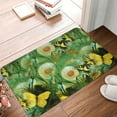 thumbnail image 5 of XMXT Non-Slip Polyester Bathroom Rugs Kitchen Door Mat, Butterfly Dandelion Illustration Machine Washable Bath Mats Rug for Kitchen Shower Bathtub Decor, 15.7 x 23.6 inches, 5 of 9