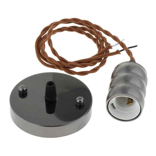 Portalámparas E27 Gloria lámpara colgante de cable de 115 cm