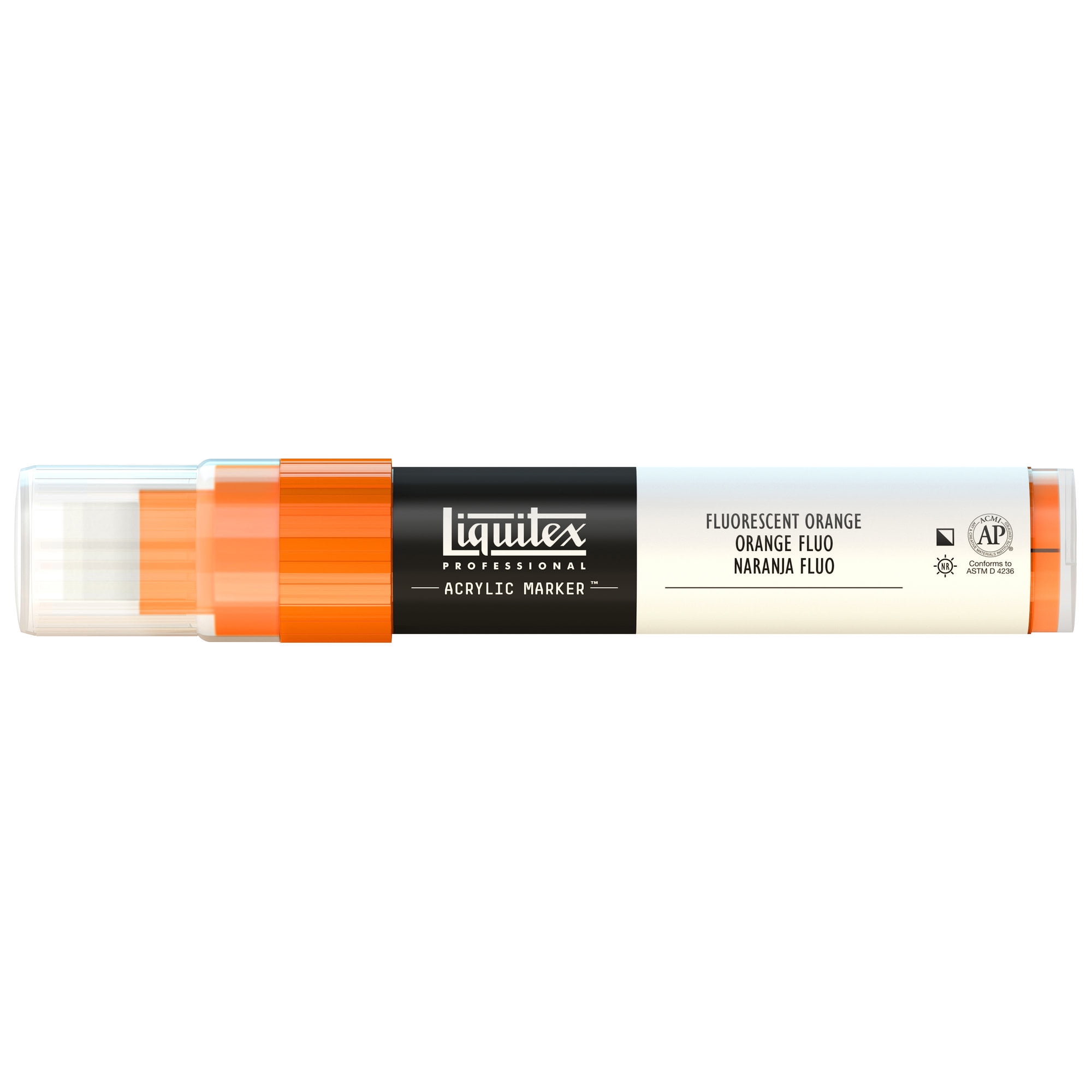 Liquitex Paint Marker, Wide, 15mm Nib, Fluorescent Orange