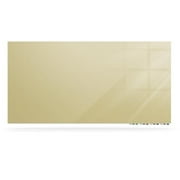 Aria 4 x 4 ft. Low Profile 0.25 in. Beige Glassboard with 4 Markers & Eraser