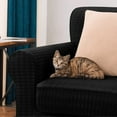thumbnail image 6 of CHUN YI Stretch 2 Piece Houndstooth Sofa Slipcover Couch Cover,Black,Sofa, 6 of 6