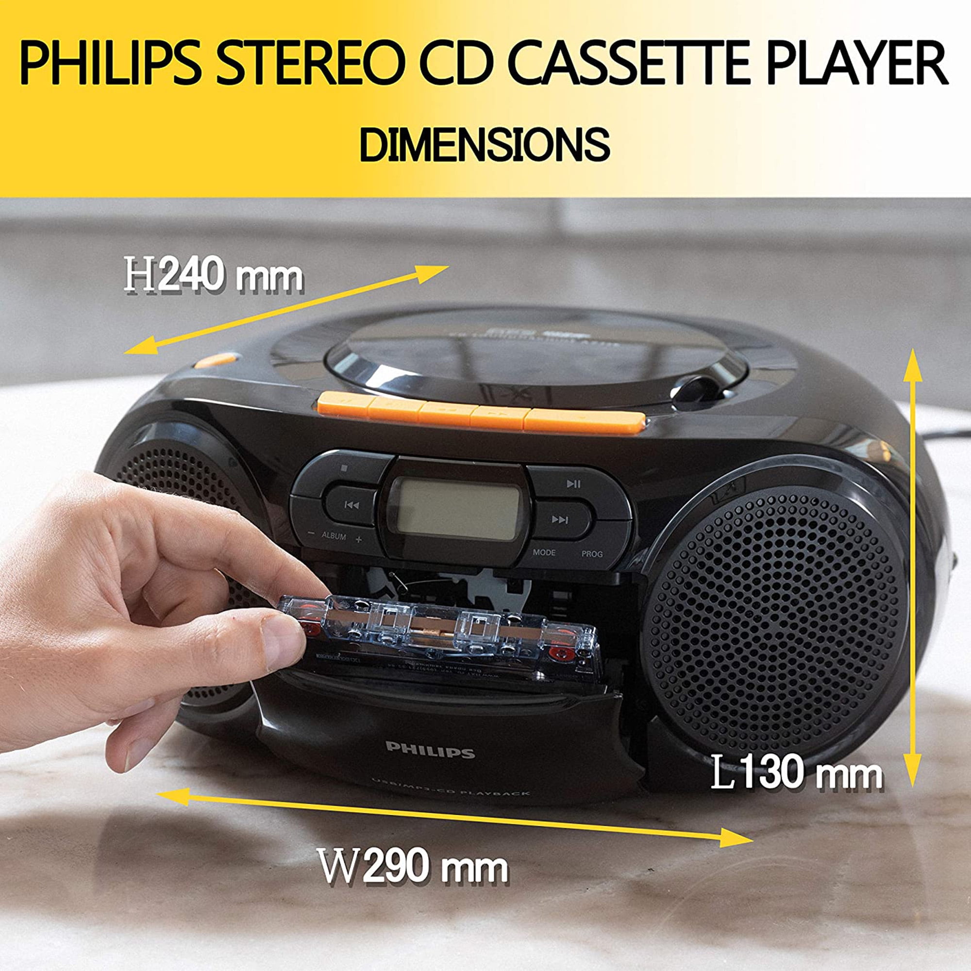Lecteur CD PHILIPS AZ318B/12 avec USB direct pour lire la musique au format  MP3 - Noir - Cdiscount TV Son Photo