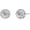 2.2 carats, variant on Moissanite Earrings 2 Carat D Color Bright Round Cut Halo Moissanite Simulated Diamond Stud Earrings 18K Silver Plated