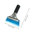 thumbnail image 2 of HEANUJJ 2Pcs Ice Scratchers Stainless Steel Scraper for Film Application, 2 of 8
