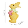 thumbnail image 3 of Easter Bunny Rabbit Figurine Hanging Ornament for Tree - Easter Bunnies for Tree Decoration, Easter Home Decor Hanging Easter Tree Eggs Bunny Ornament Easter Holiday Home Decor-B, 3 of 6