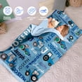 thumbnail image 4 of Kainsy Personalized Toddler Nap Mat for Daycare Cot Bedding - Baby Kids Nap Mats with Pillow Blanket Preschool Kindergarten Children Sleeping Bag with Custom Name Easy Carry Blue Tractor, 4 of 9
