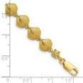 thumbnail image 3 of Auriga Fine Jewelry 14K Yellow Gold Scallop Shell Bracelet 7 inch for Women, 3 of 6