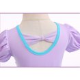 thumbnail image 5 of HWJAD Little Girl's Puff Sleeve Ballet Dance Dress 3-9Y Kids Bodysuit Tutu Tulle Skirts Birthday Princess Dresses, 5 of 9