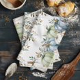 thumbnail image 6 of Green Blue Pumpkin Fall Kitchen Towels Set of 3, Water Absorbent Dish Towel, Thanksgiving Eucalyptus Leaves Weeping Decorative Hand Towels - Quick Drying Cloth for Cooking Baking, 18x28 Inch, 6 of 8