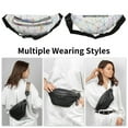 thumbnail image 2 of Unique Bargains 1 Pc Stylish Sports Waist Bag Triangle Fanny Pack for Sports White, 2 of 6