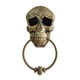 thumbnail image 1 of Bewildely Timbre de calavera de Halloween, interesante adorno de casa embrujada, diseño de escena DIY, decoración de terror, adornos para puerta, Kits de decoración para fiestas Dorado Bewildely HA068191-02B, 1 of 6