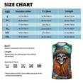 thumbnail image 6 of Pofeuu Cartoon Pumpkin Skull Print Men's Muscle T-Shirt, Sleeveless, Muscle Tank, Classic Muscle Tee Top For Men Casual Sleeveless Muscle T-Shirt Trendy Clothes-Small, 6 of 7