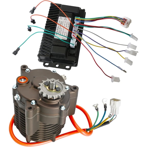 High Speed 1000W 72V Brushless Electric Motor with Sine Wave Controller for Go Kart ATV Quad Buggy Scooter Golf Cart