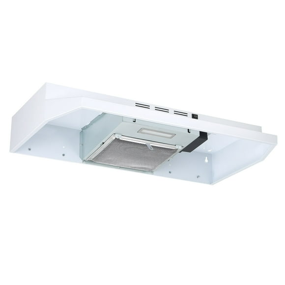Ancona 30" 160 CFM Ductless Under Cabinet Range Hood in White