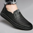thumbnail image 3 of Soft Rubber Grip Men's Comfortable Slip-On Loafers: Pure Color, Casual Street Style, PU Linings, Rubber Soles, PU Insoles, Round Toes for Spring/Autumn Season, 3 of 7