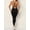 Black, variant on Women's Sleeveless Yoga Jumpsuit, V Neck One Piece Activewear Bodysuit for Fitness and Daily Wear