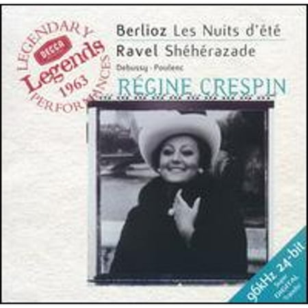 Berlioz: Les Nuits d'été; Ravel: Shéhérazade (CD) by John Wustman (piano), Régine Crespin (vocals), L'Orchestre de la Suisse Romande, Ernest Ansermet (conductor)