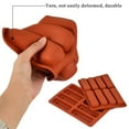 thumbnail image 4 of Rectangle Granola Bar Silicone Molds, 1 Pc 8 Cavity Chocolate Bar Mold Cake Pan Mold for Baking Energy Bars Chocolate Bar Ganache Bread Muffin Nutrition/Cereal Bar Brownie Pudding Butter Mould, 4 of 9