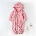 thumbnail image 2 of CUZIBR Baby Boy Girl Hooded Snowsuit Winter Warm Clothes Coats Floral Jumpsuit Oneise Toddler Outfits Breathable Dailywear For Child, 2 of 9