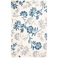 thumbnail image 2 of Safavieh Capri Collection CPR345A Handmade Ivory and Blue Wool Area Rug, 5 feet by 8 feet (5' x 8'), 2 of 5