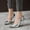 Silver, variant on High Heels for Women Closed Square Toe Sexy Stiletto Pumps Kitten Heels Wedding Party Dress Shoes