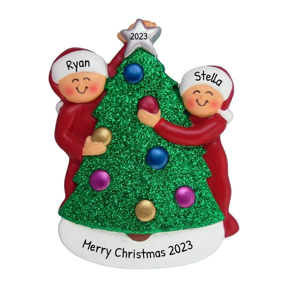 Personalized Couple Ornaments 2024 Our First Christmas Together Ornament Couples Gifts for Christmas