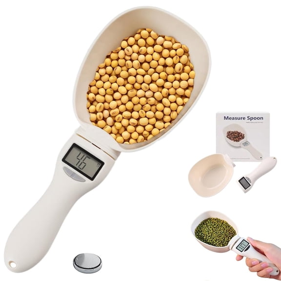  Digital Measuring Spoon Scale, 800g / 0.1g High‑Precision Electronic Measuring Tool with LCD Display, Upgraded Digital Spoon Scale for Daily Home Cooking