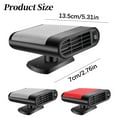 thumbnail image 3 of 12 Volt Heater For Car, 500W Car Heater 12V Windshield De-Icers 2 In 1 Fast Heating & Cooling Fans Cars Defogger Plug In Cigarette Lighter,Automobile Interior Heaters, 3 of 9