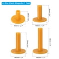 thumbnail image 2 of Uxcell Rubber Golf Tee, 4 Pcs Mix Size Golf Practice Tees Training Driving Range Tee, Yellow, 2 of 6