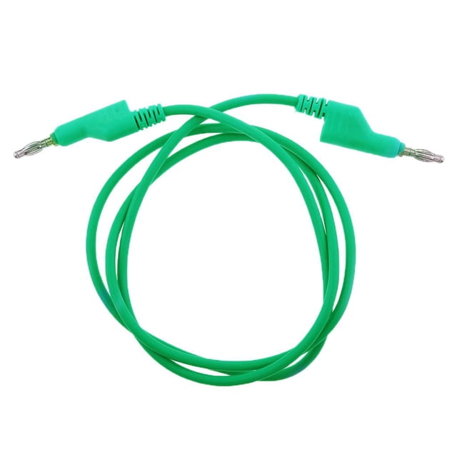 Cable de prueba de silicona Suave Perfecl con conector banana de 4 Mm 1 m verde