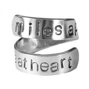 Long Distance Relationship, Miles Apart, Deployment, BFF Ring, Love Ring, Ann...