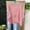 Pink, variant on Women's Short Sleeve Slub Linen Shirt, Solid Color V‑Neck Irregular Ruffle Hem for Boho Casual Looks and Relaxed Weekend Outfits Red M