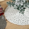 thumbnail image 4 of Lubelski Christmas Tree Skirt Soft Exquisite Flannel Winter Large Christmas Tree Mat for Home 120x120x0.5cm, 4 of 7