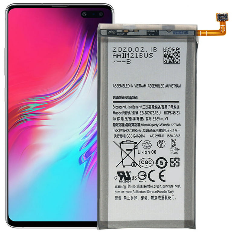 lys pære shuffle værdighed Replacement Battery EB-BG973ABU For Samsung Galaxy S10 SM-G973N Tool -  Walmart.com