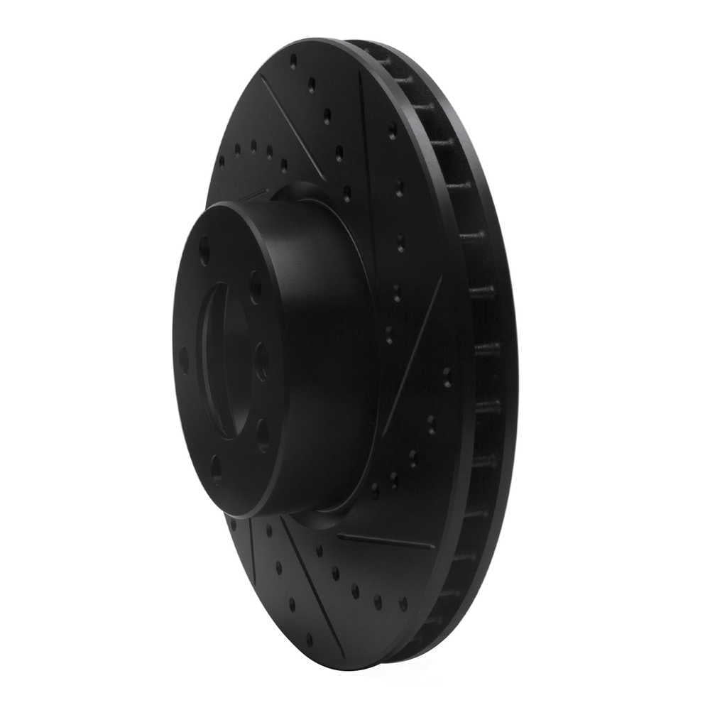 Dynamic Friction Company 633-31051R DFC Brake Rotor - Drilled And Slotted - Black