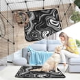 thumbnail image 7 of RMDQTR 2Pack Set of Medium and Large Pet Potty Pads Reusable Ultra-Absorbent Pet Training Pads Leak-Proof Pet Pads Matte Black Flowing Lines, 7 of 7
